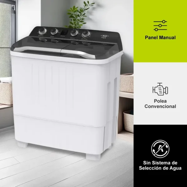 Lavadora HACEB Semi Automática Carga Superior 13 Kilos - Imagen 3