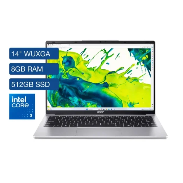 ACER ASPIRE 14" Pulgadas 30LC - Intel Core 3 - RAM 8GB - Disco SSD 512GB - Imagen 3