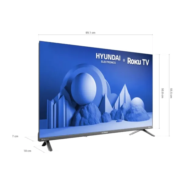 TV HYUNDAI 40" Pulgadas 101,6cm HYLED4027RiM FHD LED Smart TV Roku - Imagen 2