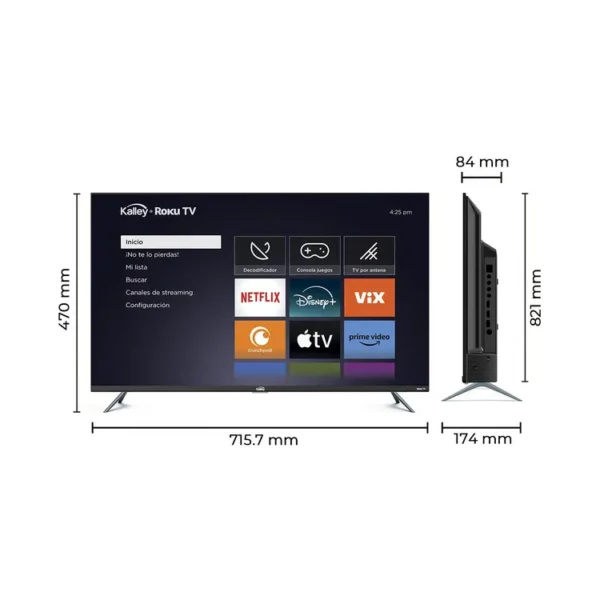 TV KALLEY 40" Pulgadas 102 cm K-RTV40FHD Smart TV Roku TV - Imagen 2