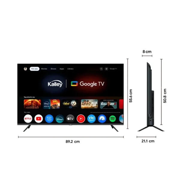 TV KALLEY 40" Pulgadas 100.4 cm 40G200 FHD LED Smart TV Google - Imagen 3